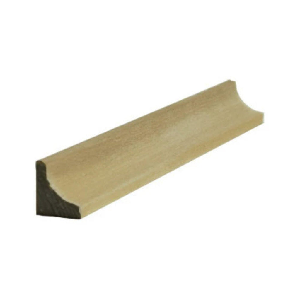 Cove Molding 1/2" x 1/2" Trim. Unfinished, Red Oak, 94"