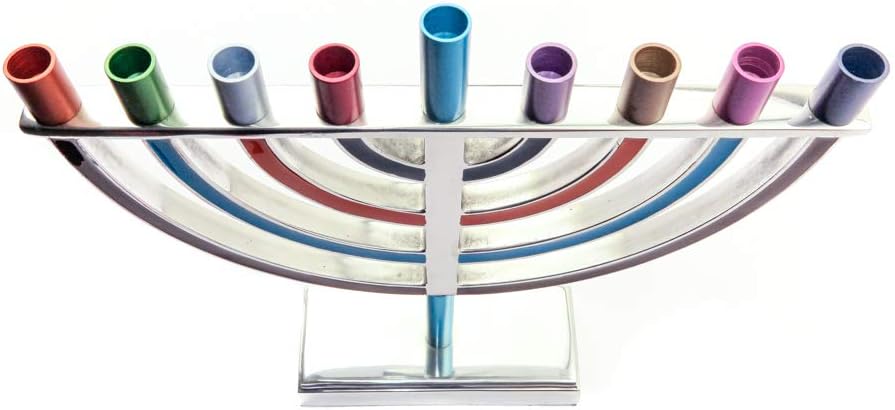 Hanukkah Classic Style Colored Branches (Multi Color, Large)