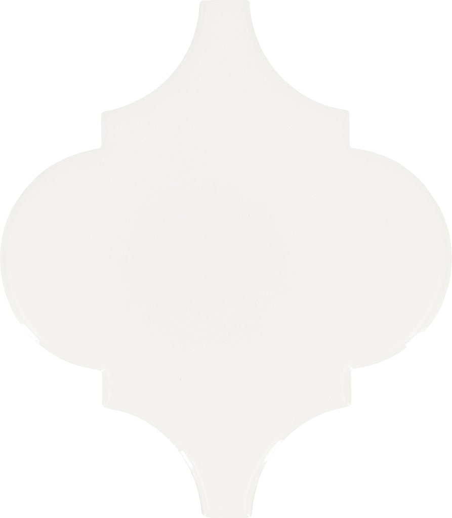 Mythology 6" Ceramic Arabesque Wall Tile in Glossy Santorini (90 PC per Carton) (10.80 SQFT per Carton)