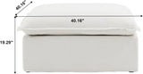 Ottoman Module for Living Room, Cushion Covers Removable, Minimalist Comfy Breathable Ottoman Footstool Paired with Sofa for Living Room Apartment, White A124-B0D129Z1H4
