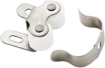 | Roller Cabinet Catch | Nickel | 1 inch (25 mm) Length | 10 Pack | Door Catch | Cabinet Door Latch