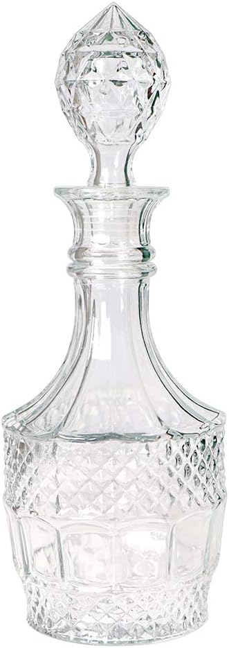 Liquor Decanter, Glass Decanter Bottle with Airtight Stopper, Wiskey Vodka Bourbon Decanter for Gift, Home, Bar
