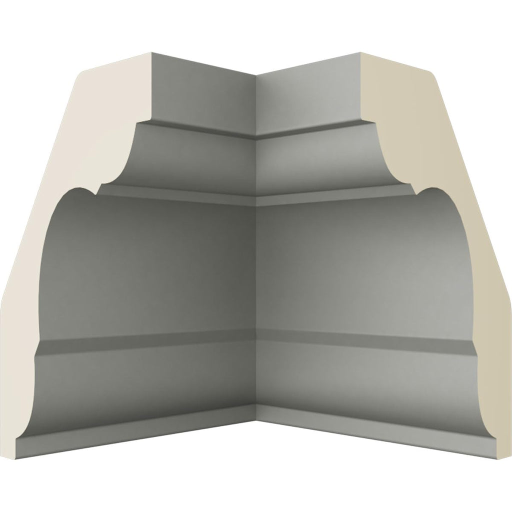 Inside Corner for Jefferson Traditional Smooth Crown Moulding, 2 1/4"P x 2 1/4"H (matches moulding