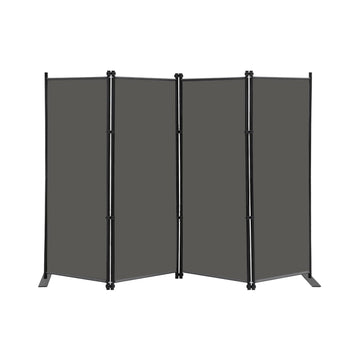 4 Panel Room Divider Screen 6Ft Tall Foldable Privacy Dividers