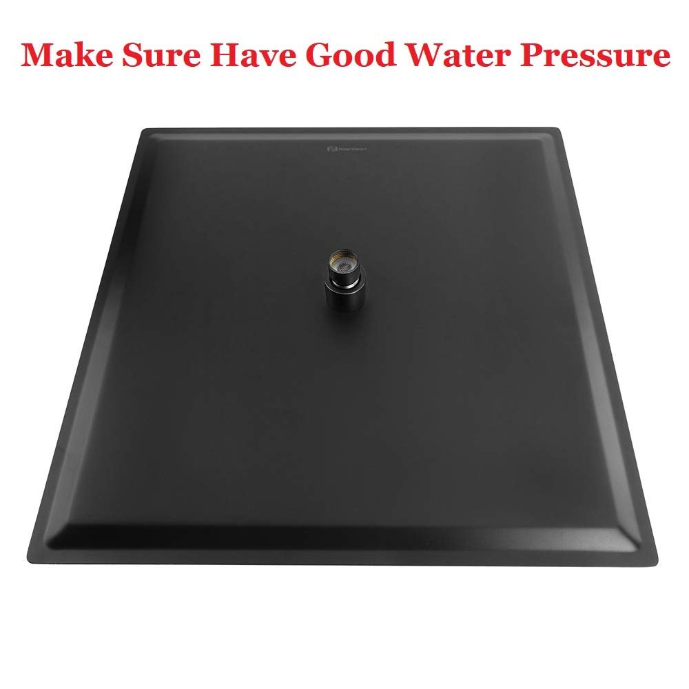 Rain Shower Head, High Flow Stainless Steel Square Rainfall Shower, Waterfall Bath Shower Body Covering, Ceiling or