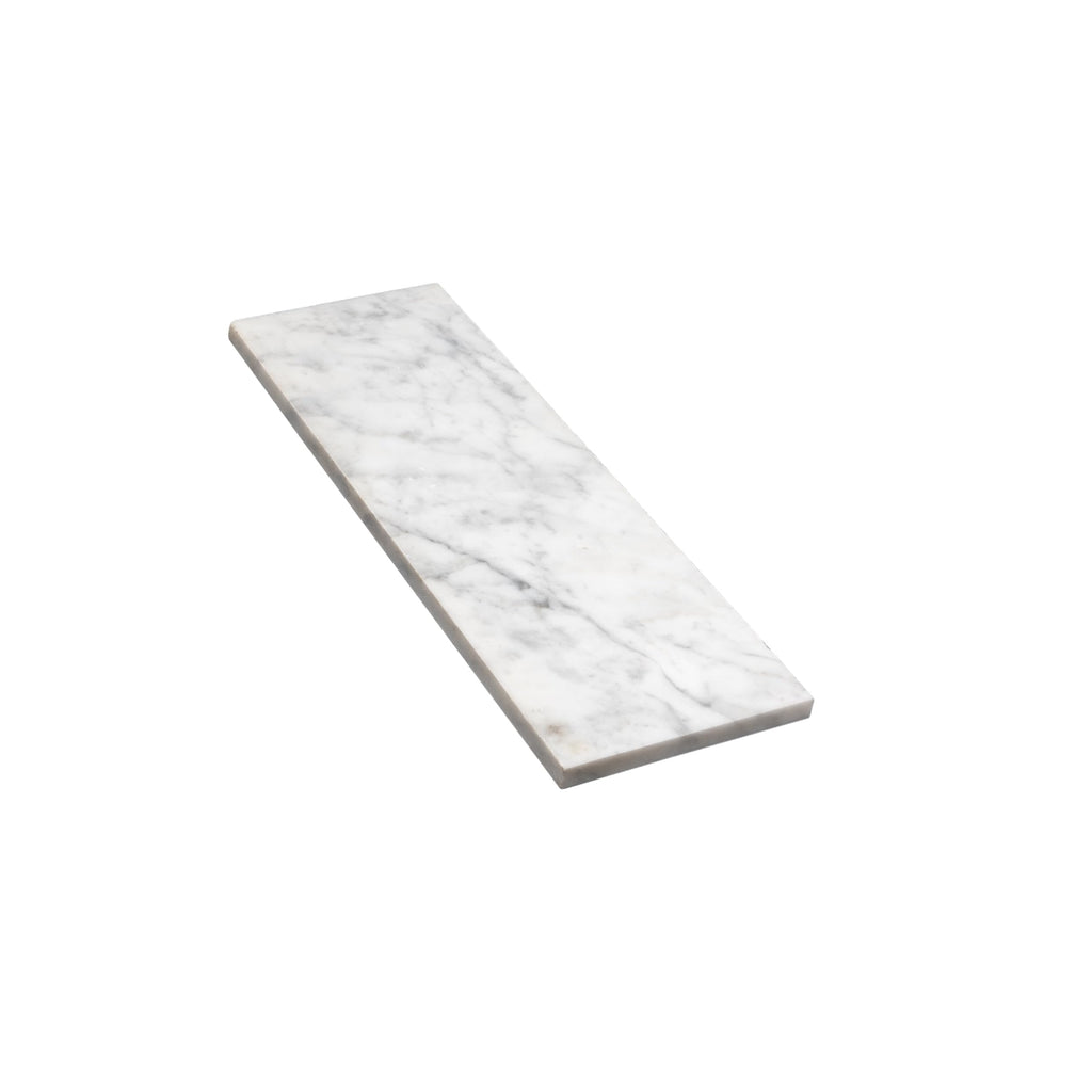 Subway Carrara Marble Tile Gray and White 4x12 Honed 5 sq ft/case 15-Pack