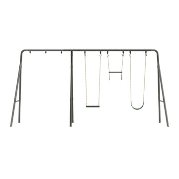 TitanFlex Outdoor Adventure Swing Set with 8 Ft Frame Extension