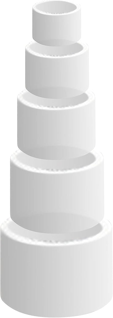 Safety Rubber Set for Oil Candle Cups - 5 Layer - 9 Pack - for Hanukkah Oil Cups and Shabbos Candles in Canadlabras - Set of 9