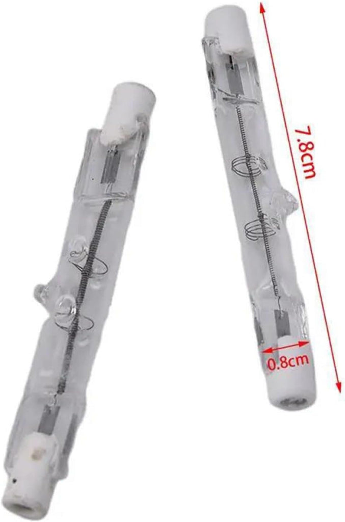 2PCS T3 Light Bulb R7s Halogen Bulb 78mm J-Type Linear Light Bulb Warm White 2700K for Floodlight Security Light