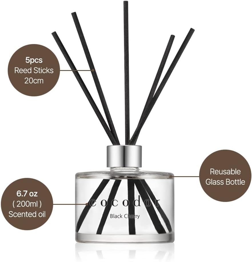 Signature Reed Diffuser Set/Refreshing Air / 6.7oz /1 Pack/Home Fragrance Diffuser, Oil Scent Diffuser Shelf
