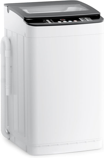 28 lbs Portable Washing Machine, Fully Automatic Portable Washer with LED Display, 10 Wash Cycles, 5 Water Levels, 24H