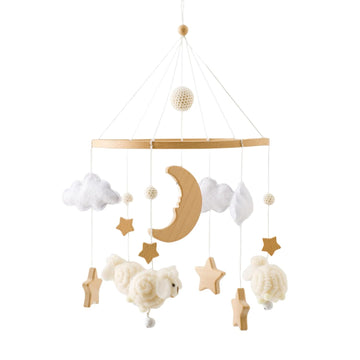 Baby Mobile for Crib, Montessori Baby Crib Mobile for Boys Girls for Bassinet, Nursery Decor for Infant Bedroom