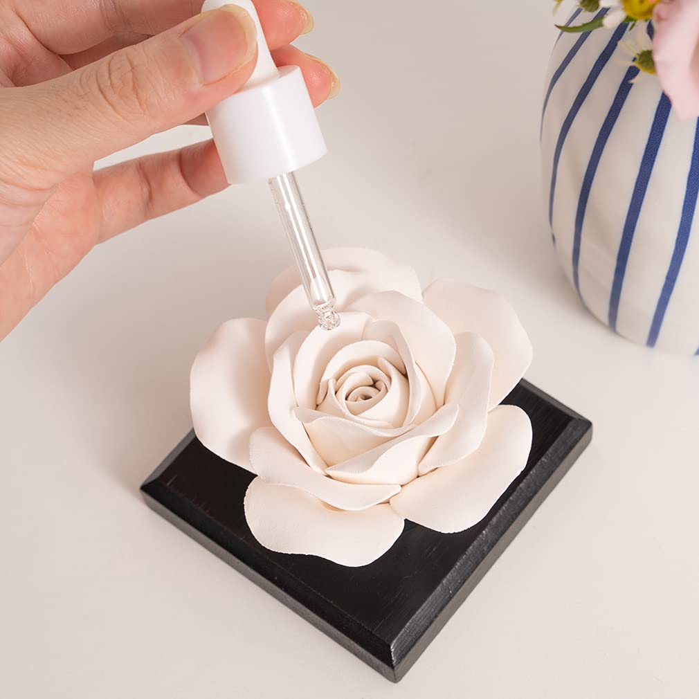 Rose Flower Styling Essential Oil Diffuser Stone, Non-Electric, Handmade Products, Decorative Tabletops, Car