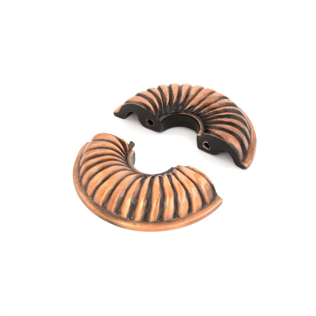 3.13 in OD Aluminum Escutcheon Plate 1/2 in IPS Copper