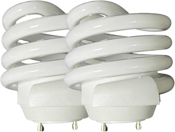 Compact Flourescent Bulbs CFL Light Bulbs Energy Efficient UL 26W 2700K 1550lm Spiral GU24 Base (2)