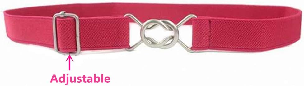 Kids Toddlers Belts Elastic Stretch Adjustable Belt For Small Boys Girls School Uniforms With Easy Buckle