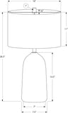 I 9905 Lighting, 27" H, Table Lamp, Beige Ceramic, Beige Shade, Contemporary, Modern