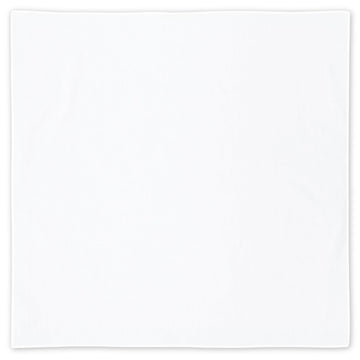 Solid White Bandana (22x22 Inch) - Soft Cotton Plain Color for Tie and Dye DIY Workshop Fabric
