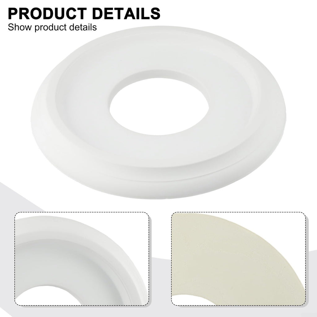 PU Ceiling Medallion Sturdy Decorative For Elevating The Look Of Your Home Lighting Fixtures And Chandeliers White