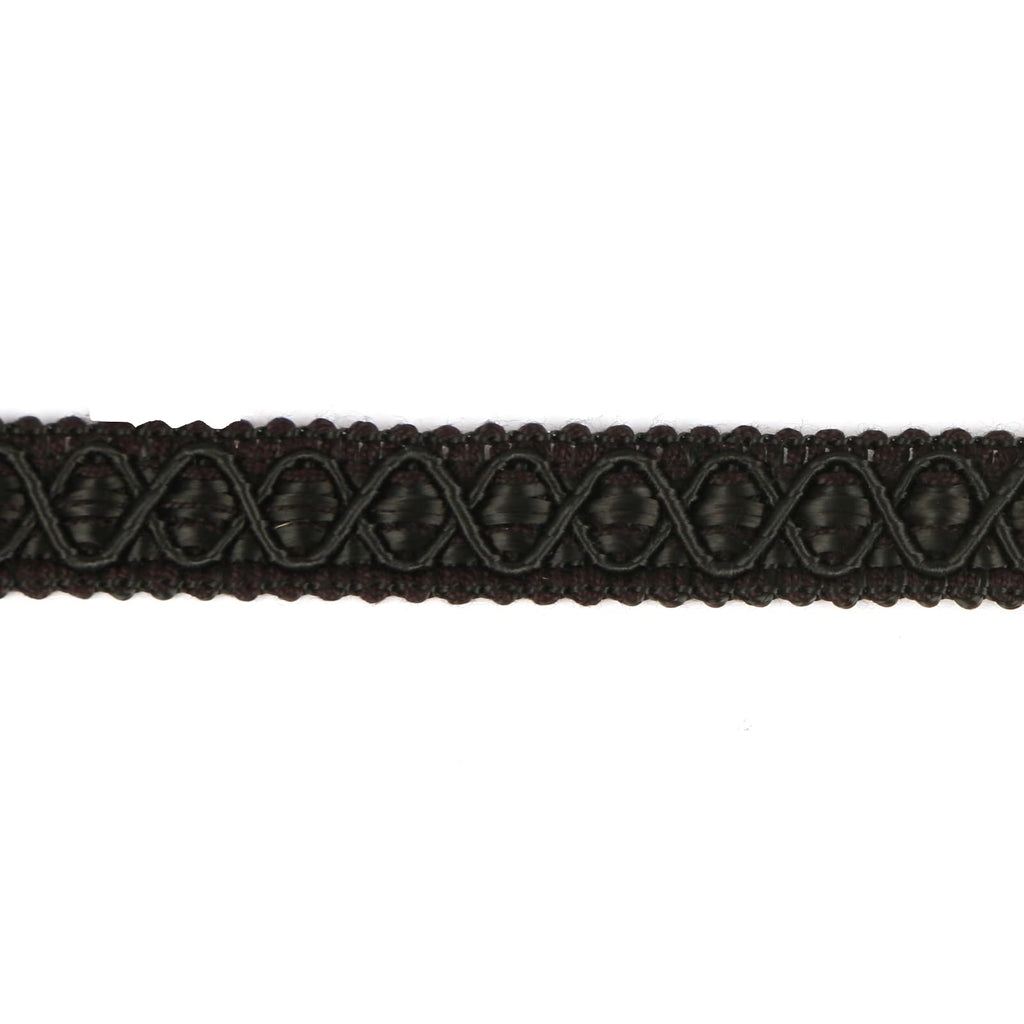 Gimp Braid Trim, 5 Yards 0.59 Inch Fabric Trim, Black