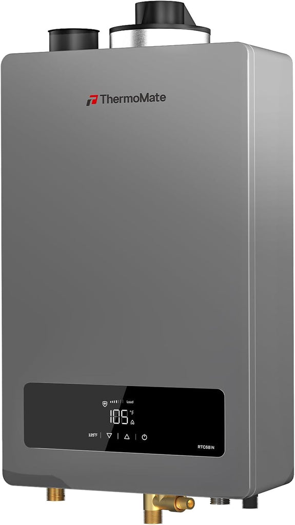 RTC68iN Condensing Tankless Water Heater, 0.91 UEF High Efficiency On-Demand Hot Water for Whole House Use