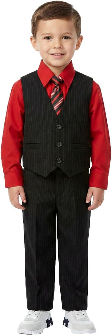 Pinstripe Boys Formal Dresswear Vest Set