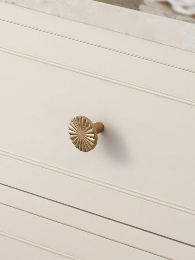 2 Pack Champagne Bronze Cabinet Knobs Flat Drawer Pulls Kitchen Cupboard Bathroom Dresser Cabinet Hardware Handles