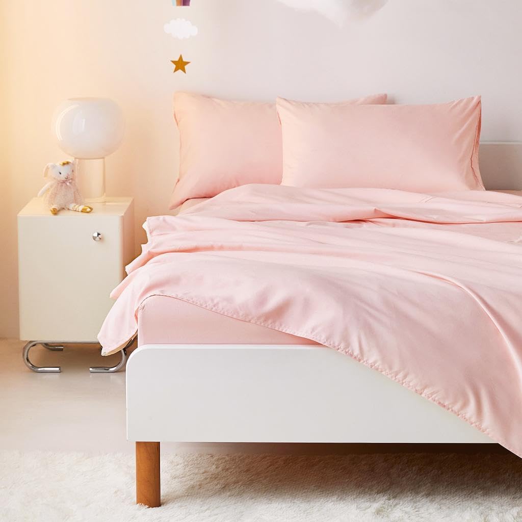 Butterfly Bedding Set for Girls, Cute Colorful Butterfly Flowers Floral Comforter Set with Sheets, 5 Pieces Kids Bed