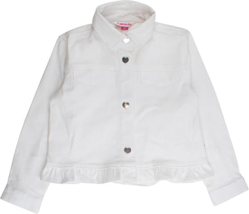 Toddler Stretch Denim Ruffle Jacket - Toddler Denim Jacket