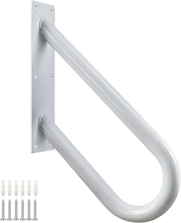 Handrails for Outdoor Steps Wall Mount, Railings for 1-2 Steps, U-Shaped Handrail with Powder Coated Finished, Stair