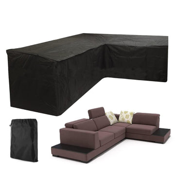 Patio Sectional Sofa Cover Waterproof L Shape Furniture Cover Outdoor Couch Cover Heavy Duty Garden Furniture