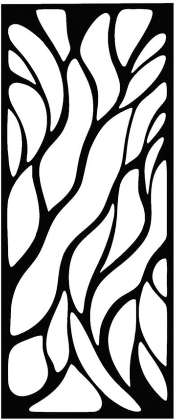 Abstract Wavy Organic Pattern Metal Wall Art Metal Outdoor Decor Metal Signs Modern Minimalist Elegant Wall