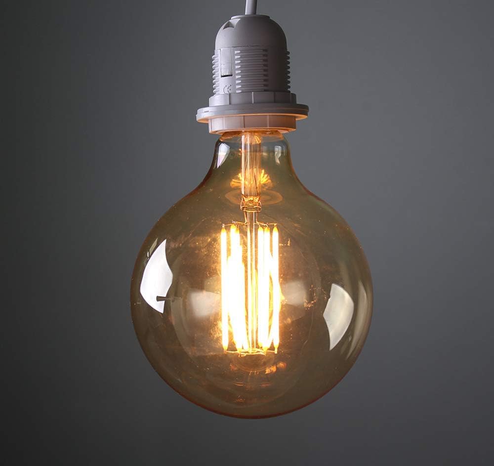 G95 Vintage LED Filament Bulb Dimmable 6W Vintage Edison Light Bulb Long Filament Vintage LED Light,G30/G95