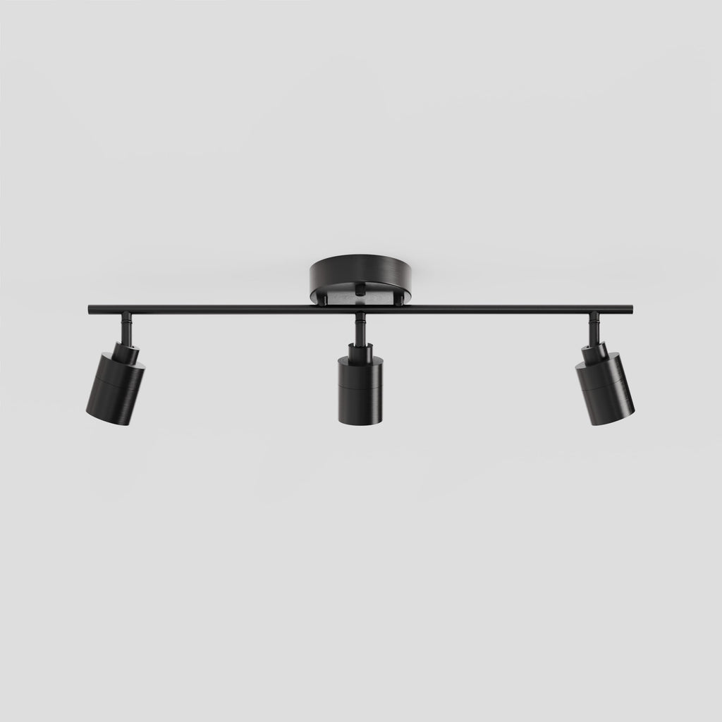 Shura Bronze 3-Light Track Light with Rotatable Heads, Integrated LED Bulbs, 2 ft. Track Lighting Kit, 3000k, 1470