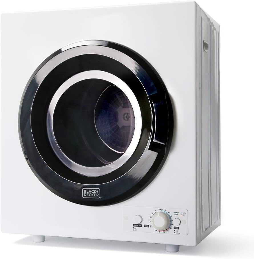 BCED26 Compact Dryer for Standard Wall Outlet, Small, 5 Modes, Load Volume 8.8 lbs., White