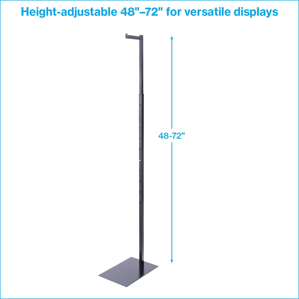 Black Costumer Stand, Adjustable Clothes Rack for Hanging Clothes