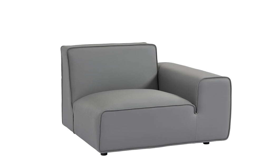 134" Oversized Minimalist-Modern Modular Sectional Sofa, Low Profile Feather Deep Seats Upholstered in Imitation