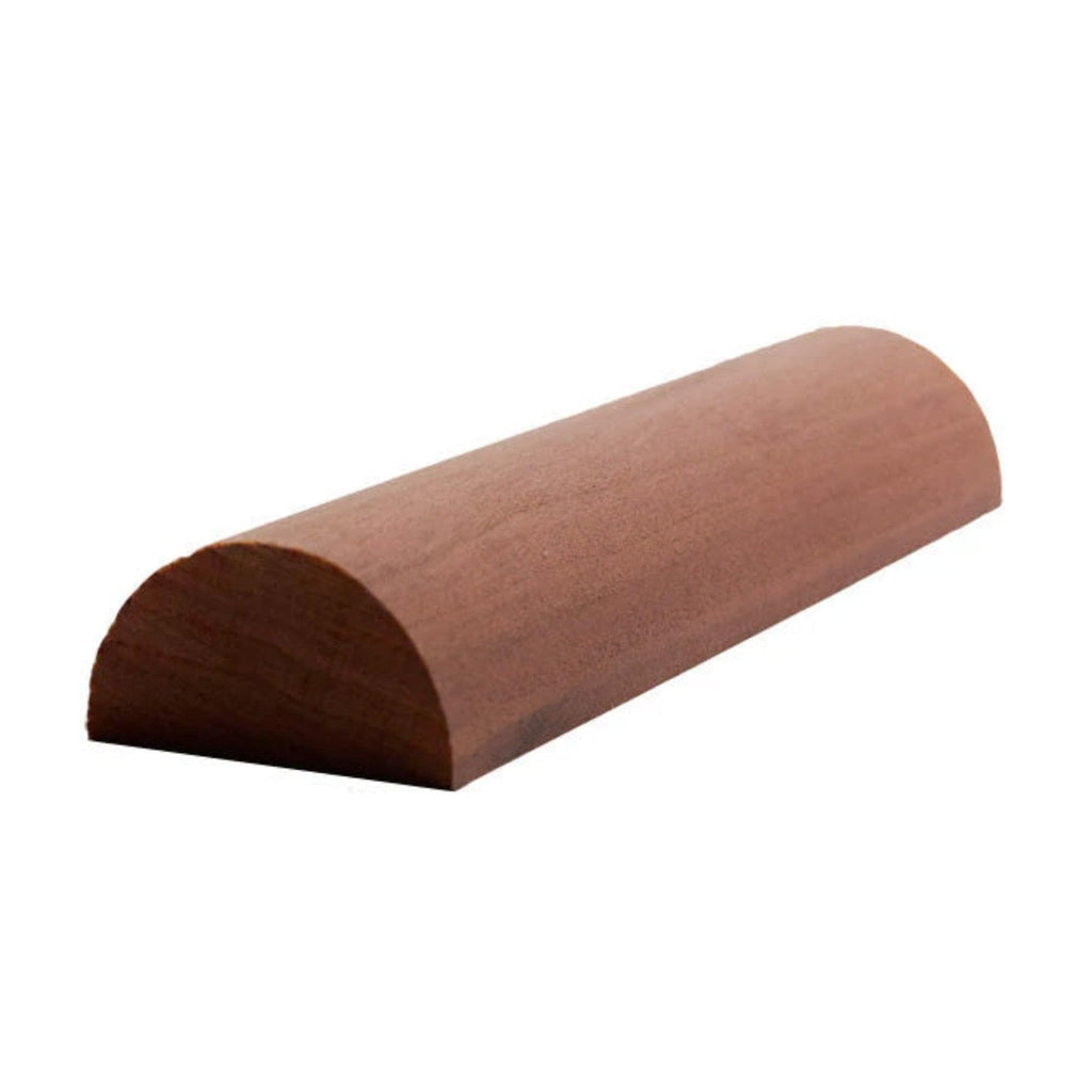 Half Round 1-3/8" Wide x 11/16" Moulding Trim. Unfinished, Cherry, 94"