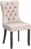 Kiztir Velvet Dining Chair Set of 2, Modern Kitchen Chairs with Nailhead Trim