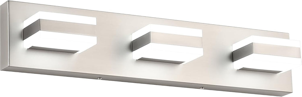 Bathroom Vanity Lights Over Mirror Brushed Nickel Bathroom Light Fixture 3 Light Led Lights s Vanity Lights for Bath