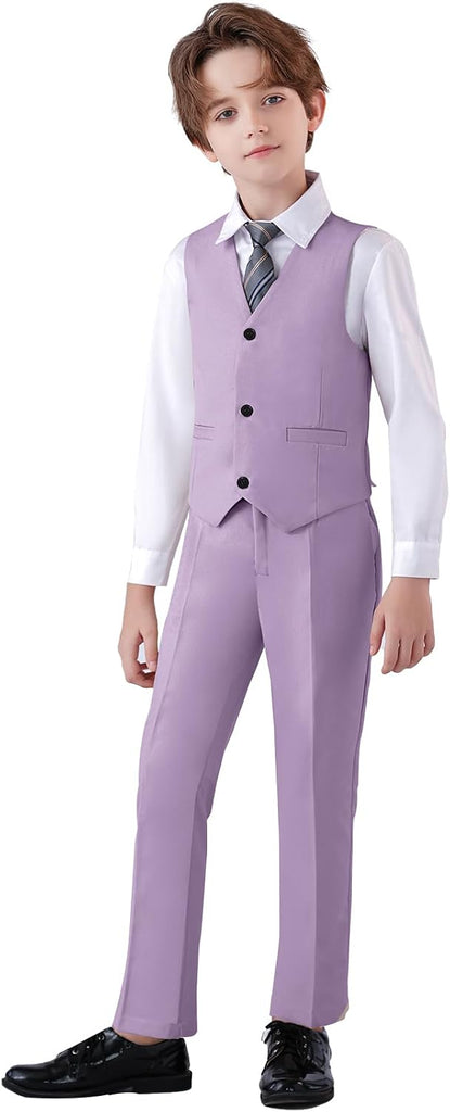 Boys Suit Formal Suits for Boy Slim Fit Kids Tuxedo Suit for Teen Boy Toddler Dress Boys Wedding Communion