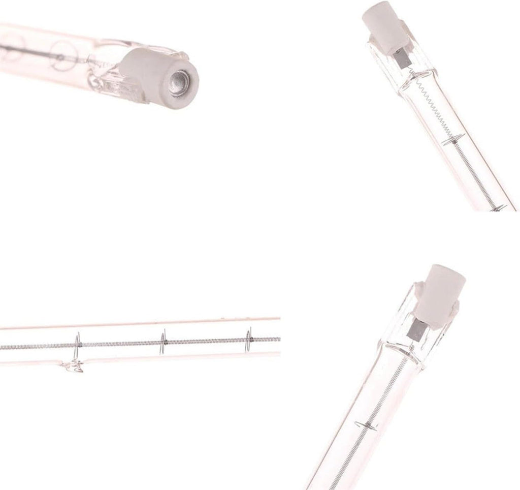 2PCS J Type Halogen Light Bulb R7s Halogen Bulb 118mm Dimmable 230V/110V 2700K Warm White for Floodlight Security