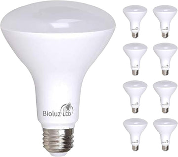 8 Pack BR30 LED Bulbs Indoor Flood Lights 90+ CRI 75W Equivalent uses 9.5W 5000K Daylight 850 Lumens E26 Base