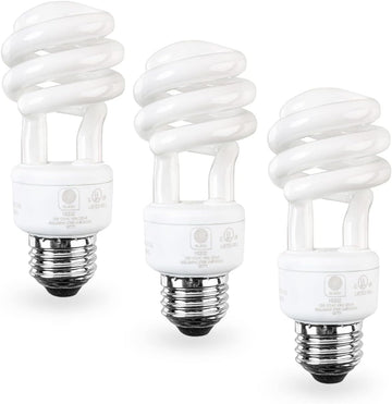E26 Standard Screw Base 13W Spiral CFL Light Bulb Daylight