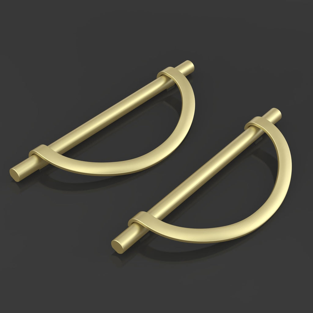 10 Pack Brushed Gold Cabinet Pulls 6.25 Inch(160MM) Hole Centers Kitchen Cabinet Handles Hardware Kitchen Handles for