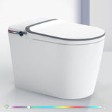 Smart Toilet, One Piece Bidet for Bathrooms, Modern Elongated Toilet with Warm Water, Dual Auto Flush