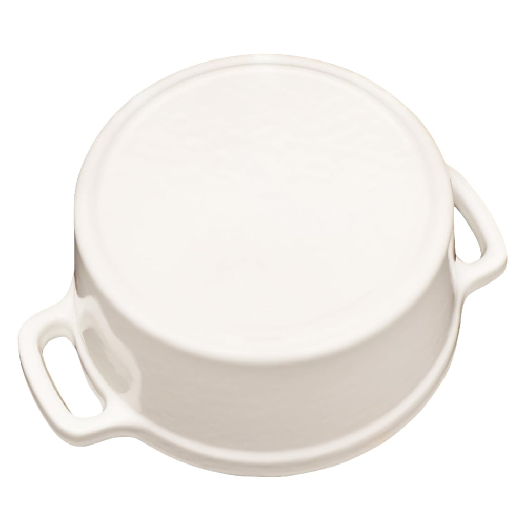 Mini Cocotte 16 oz Mini Dutch Oven 0.5 qt. Cast Iron Garlic Roaster for Oven Garlic Confit Pot Ramekins with Lids