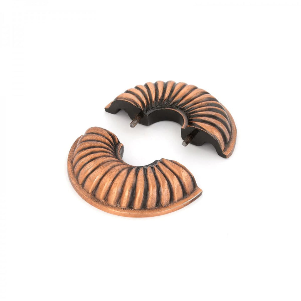 3.13 in OD Aluminum Escutcheon Plate 1/2 in IPS Copper