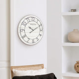 Presentime & Co Classic Farmhouse Shiplap Clock, 19.5 inch