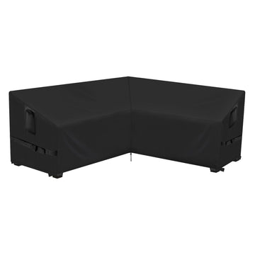 Outdoor V-Shaped Sectional Couch Cover 120 x 120 inch